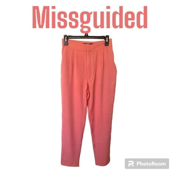 Missguided High Waisted Trouser Pants NWT - Picture 1 of 9